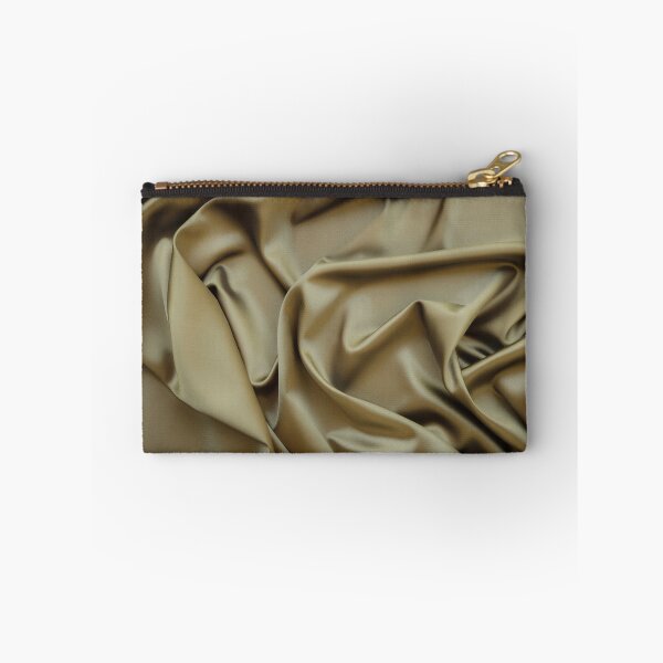Item preview, Delicate gold silk waved fabric designed and sold by Lukasz Szczepanski.