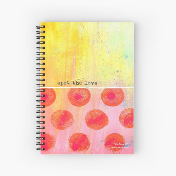 "Spot The Love" Original design by PhillipaheART Spiral Notebook
