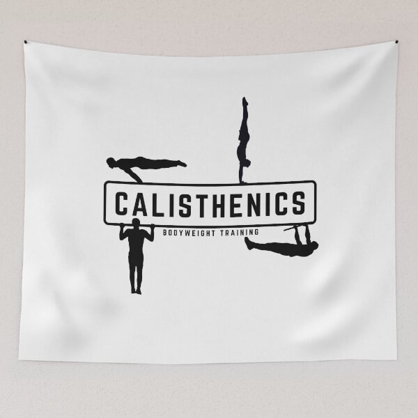 Item preview, Calisthenics & Bodyweight training white design designed and sold by Atleta-Cali.