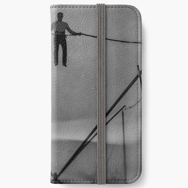 The Amazing Gravity Defying Man - Brighton - England iPhone Wallet