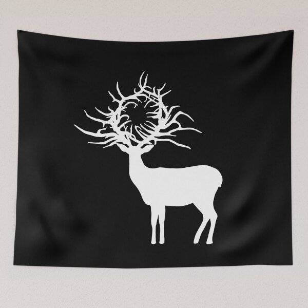 Item preview, Morozova's Stag 2 White designed and sold by RockyCreekArt.