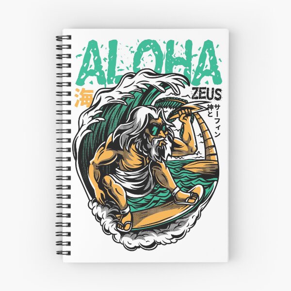 Artikelvorschau, Aloha Zeus Surfen entworfen und verkauft von Peekonet.