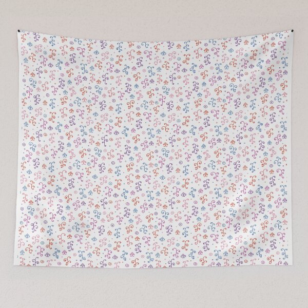 Item preview, ornamental flowers floral pattern designed and sold by sbrstore.