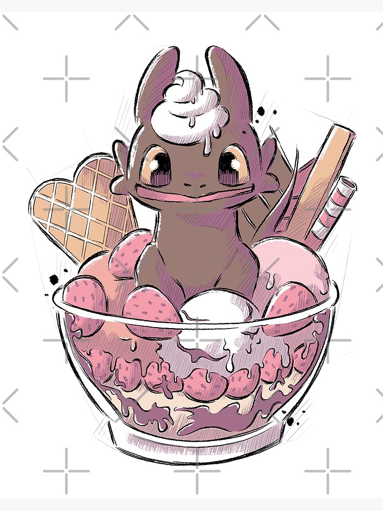 Stitch Ice Cream Poster for Sale by xMorfina