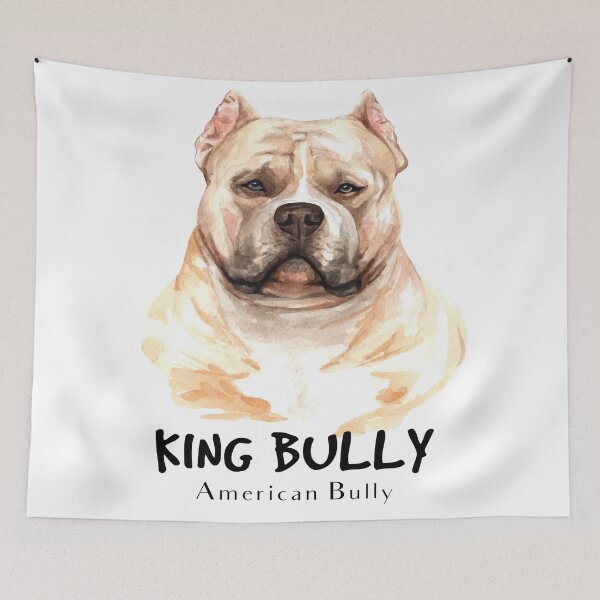 Item preview, American Bully Dog Watercolor Printing designed and sold by Peekonet.
