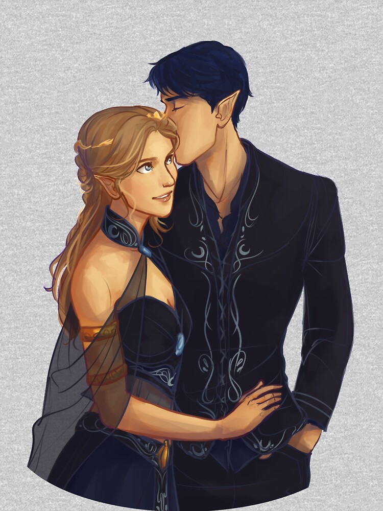 Feyre and Rhysand by taratjah