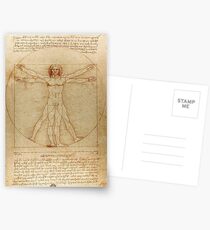 Leonardo Da Vincis vitruvianischer Mann Postkarten