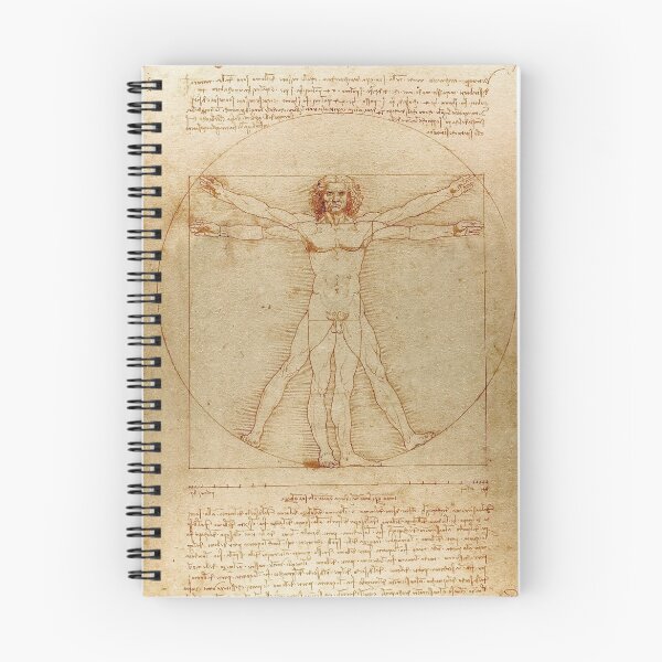 Aperçu de l'œuvre L'Homme de Vitruve de Léonard de Vinci créée et vendue par Vintage Designs +.