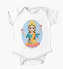 Illustration der Hindu-Gottheit Mutter Lakshmi Kurzärmeliger Einteiler