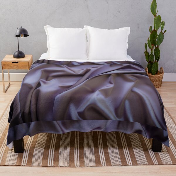 Item preview, Delicate violet silk waved fabric designed and sold by Lukasz Szczepanski.