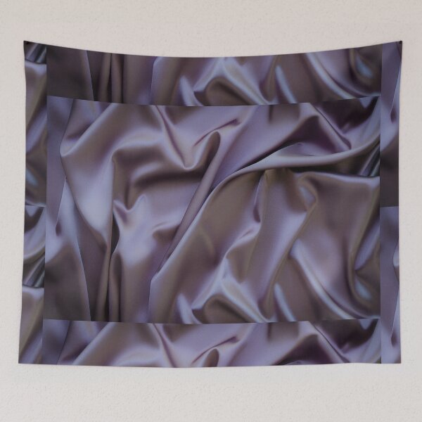 Item preview, Delicate violet silk waved fabric designed and sold by Lukasz Szczepanski.
