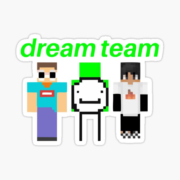 Dream Team Minecraft Sticker George Sapnap  Poster for Sale by dottidoti