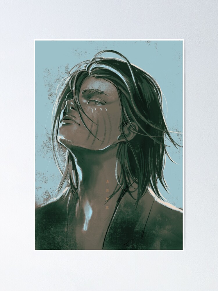 "Eren Yeager fanart by horoharo" Poster for Sale by horoharo Redbubble