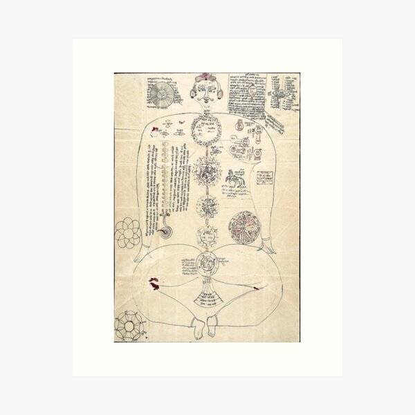 Item preview, Kundalini Power - Indic Manuscript 347 designed and sold by Mantra-tshirt.