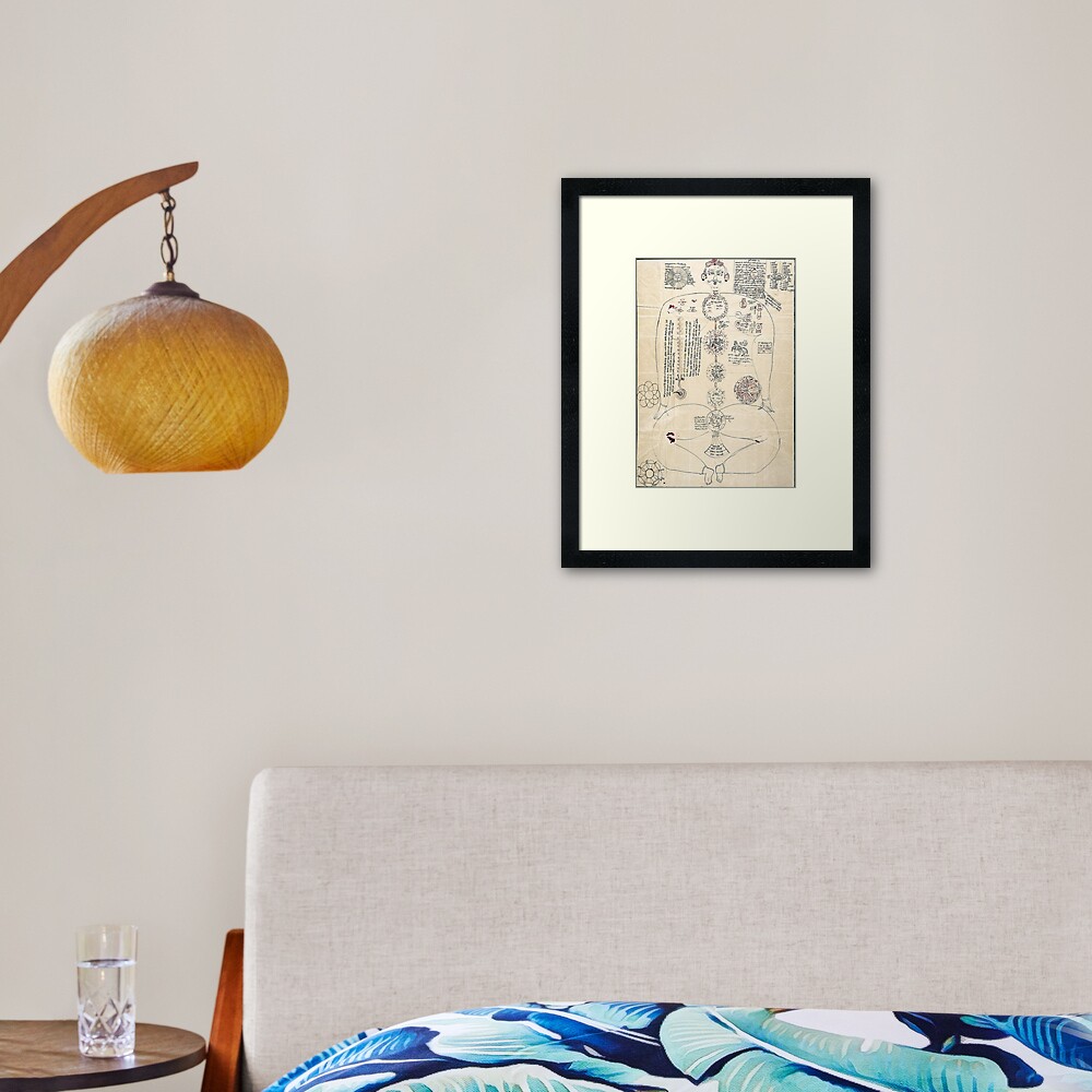 Item preview, Framed Art Print designed and sold by Mantra-tshirt.