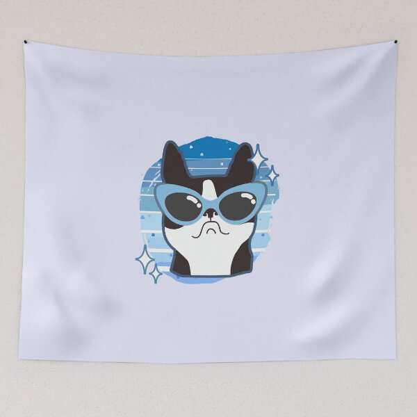 Item preview, Cute Pug Wearing Sunglasses designed and sold by sunnyxvibesss.