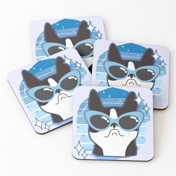 Item preview, Cute Pug Wearing Sunglasses designed and sold by sunnyxvibesss.