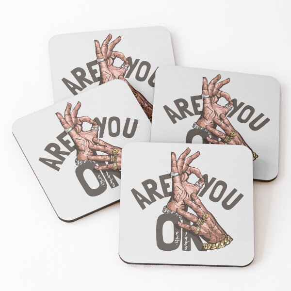 Item preview, Are You OK Alogan with Mans Hand Sign Illustration designed and sold by Peekonet.