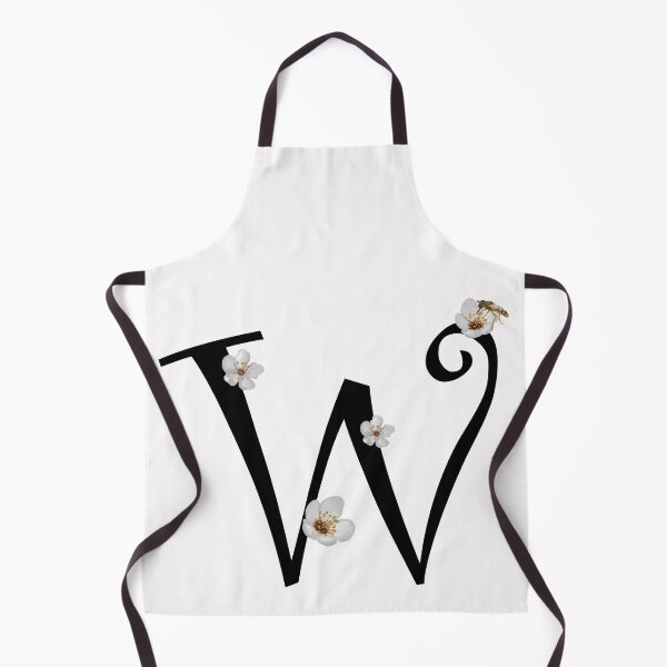 Item preview, W floral and with bee designed and sold by Kristaine.