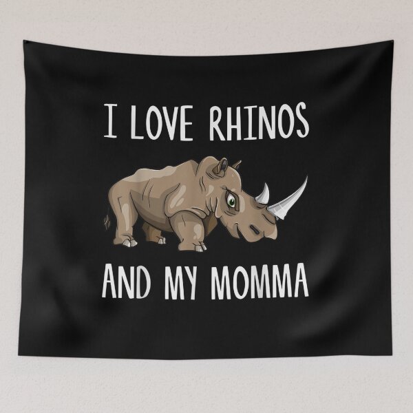 Item preview, I Love Rhinos And My Momma Mom Mother Mama Rhinoceros Quote designed and sold by anniet33.