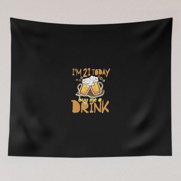 Item preview, I'm 21 Today Buy Me A Drink Funny 21st Birthday Gift Pullover Hoodie designed and sold by derekvella.