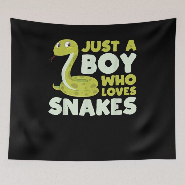 Item preview, Just A Boy Who Loves Snakes Cute Snake designed and sold by anniet33.