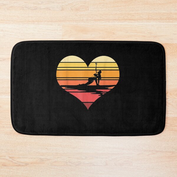 Item preview, Retro Yoga Heart Stand Up Paddler Paddleboarding Sup designed and sold by anniet33.