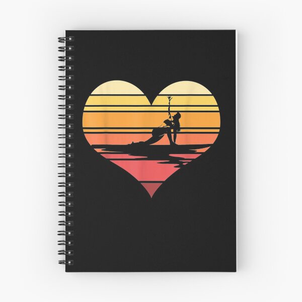 Item preview, Retro Yoga Heart Stand Up Paddler Paddleboarding Sup designed and sold by anniet33.