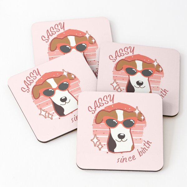 Item preview, SASSY SINCE BIRTH Dog Wearing Sunglasses designed and sold by sunnyxvibesss.
