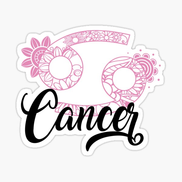 Mandala Cancer zodiac Sign Sticker