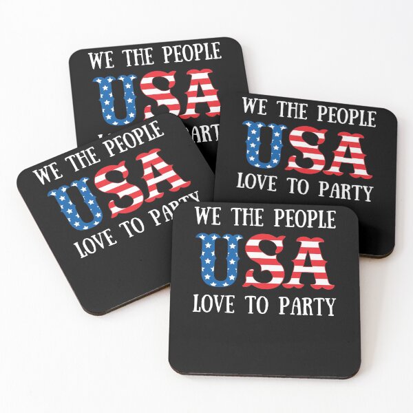 Item preview, We the People Love to Party 4th of July Themed designed and sold by ILLYL Creatives.