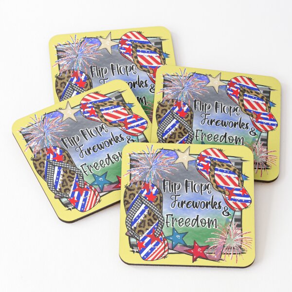 Item preview, Flip Flops Fireworks and Freedom designed and sold by dalypdesign.