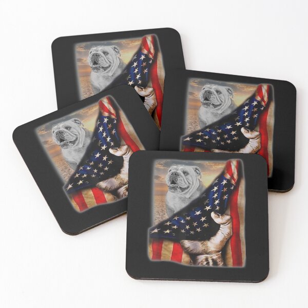 Item preview, English Bulldog American Flag 4th Of July Dog Lover designed and sold by anniet33.
