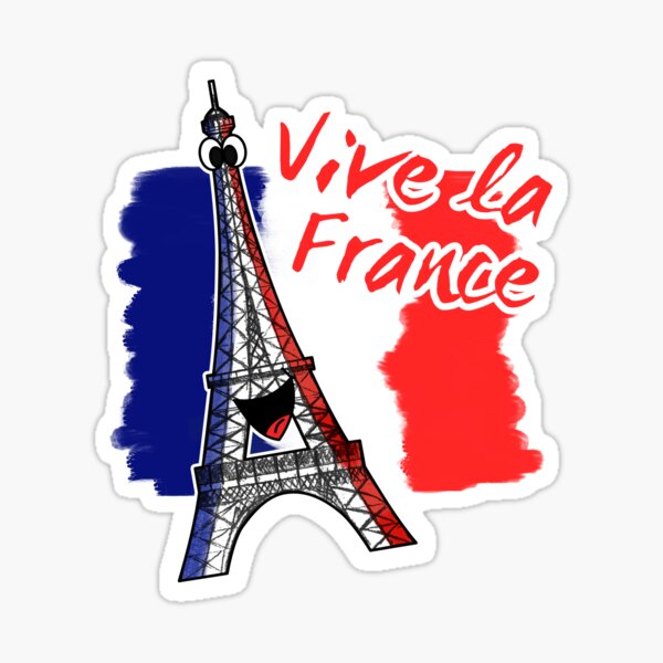 Item preview, Bastille Day 14 July French Tricolore Eiffel Tower Funny designed and sold by doodlerob.