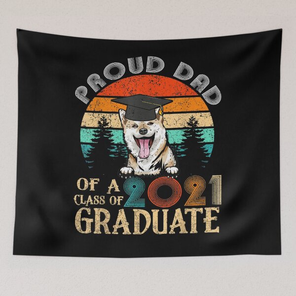 Item preview, Proud Dad Of A Class Of 2021 Graduate Shiba Inu designed and sold by anniet33.