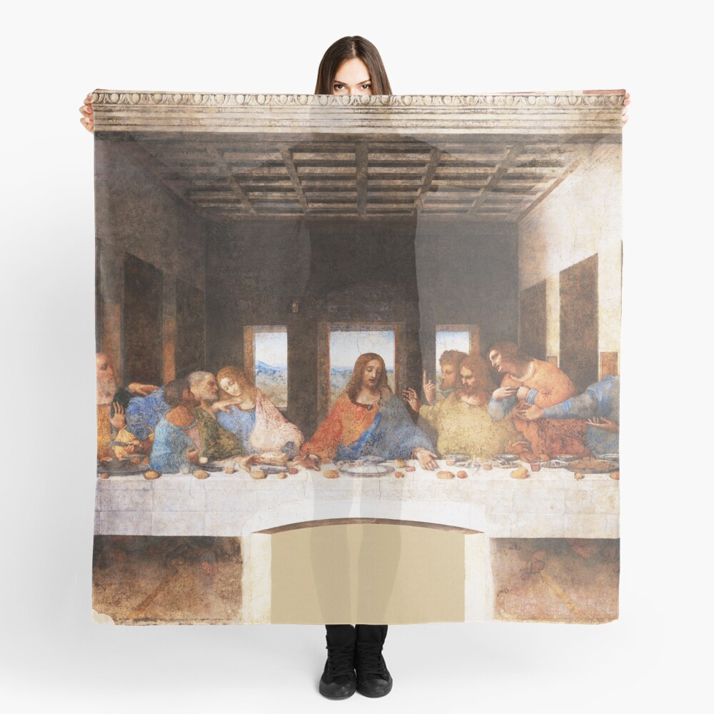 The Last Supper by Leonardo Da Vinci Scarf