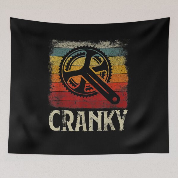 Item preview, Cranky Vintage Sun Funny Bicycle Lovers Cycling Cranky designed and sold by maizreo.