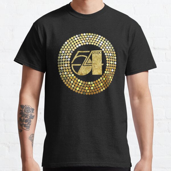 studio 54, gold disco, vintage glitter 54 Classic T-Shirt