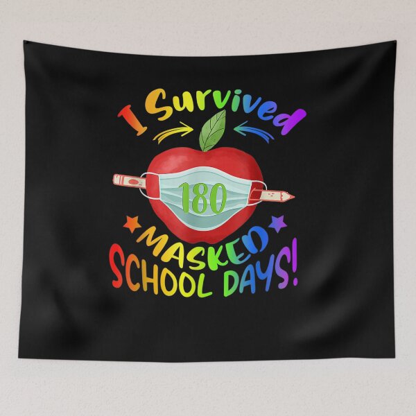 Item preview, I Survived 180 Masked Days End Of School 2020 2021 designed and sold by anniet33.