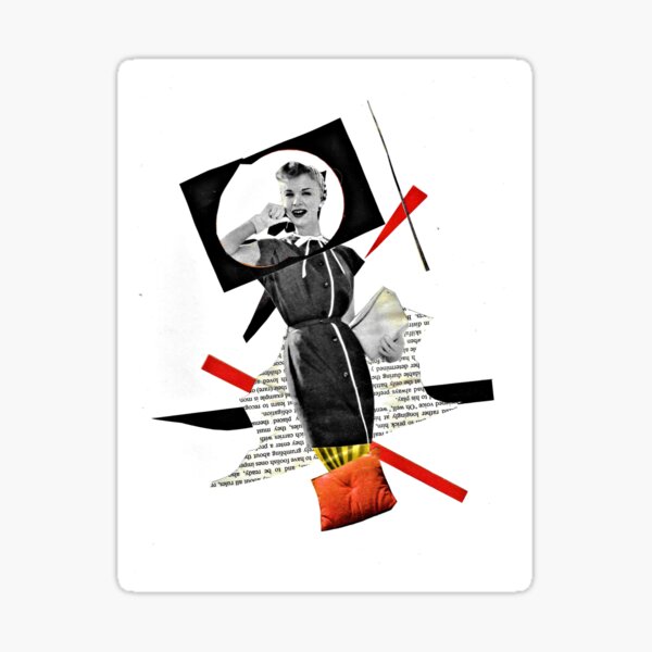 Fashion Splash Number One: On the phone to Paris Sticker