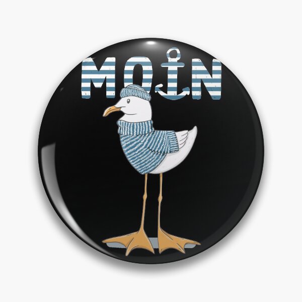 Artikelvorschau, Möwe Moin Norddeutsch cooles Fischer Geschenk entworfen und verkauft von LuminOrb.