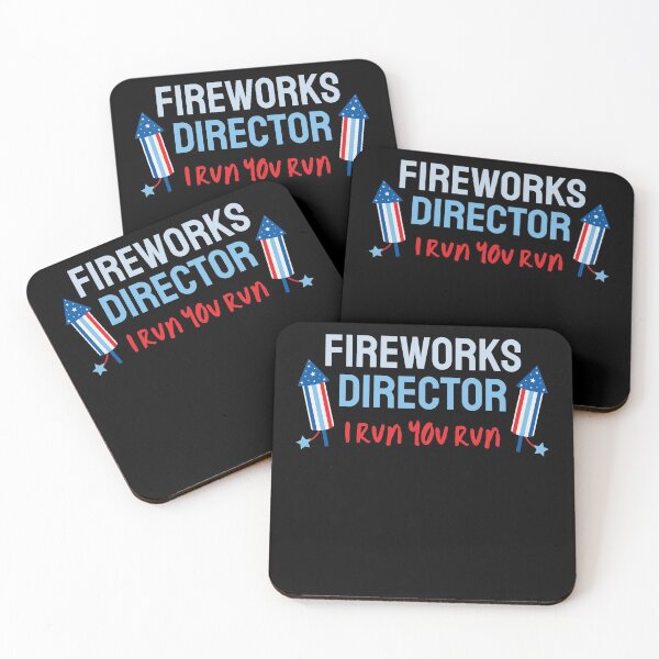 Item preview, Fireworks Director I Run You Run 4th of July designed and sold by ILLYL Creatives.