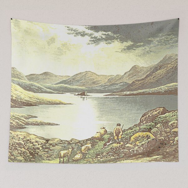Item preview, Vintage Illustration of Loch Doon, Scotland designed and sold by yourscotland.