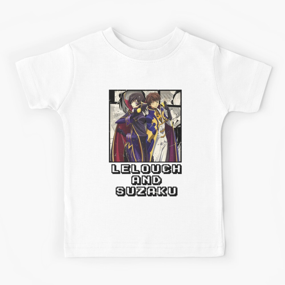 Code Geass Lelouch And Suzaku Kids T Shirt For Sale By Anime Dude Redbubble