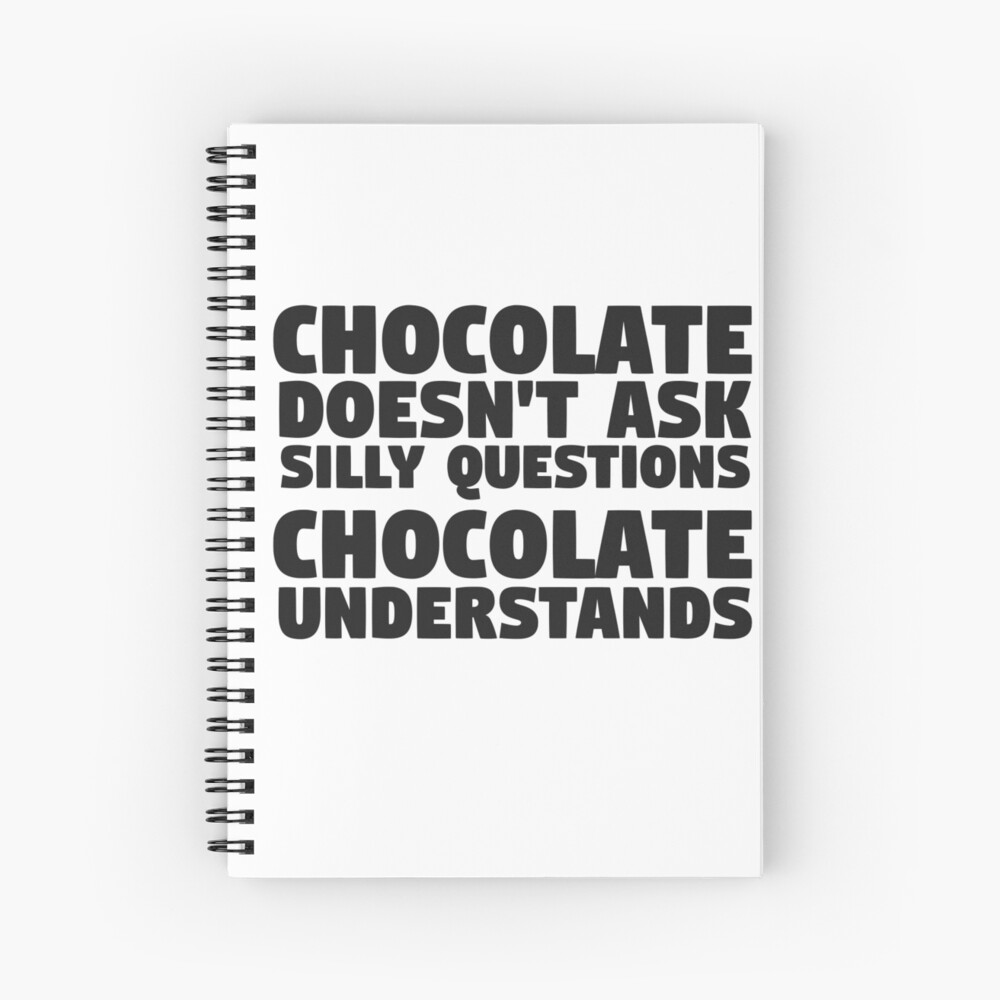 Carnet Cartonne Chocolat Drole Citation Alimentaire Humour Fat Joke Candy Par Sid3walkart Redbubble