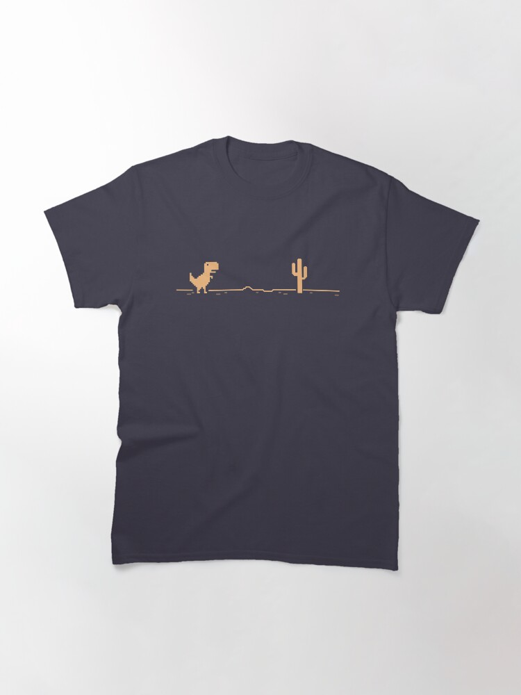 Alternate view of T-Rex Cactus Offline - Brown Chocolate Version Classic T-Shirt