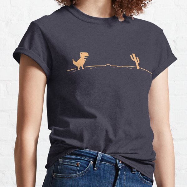 T-Rex Cactus Offline - Brown Chocolate Version Classic T-Shirt