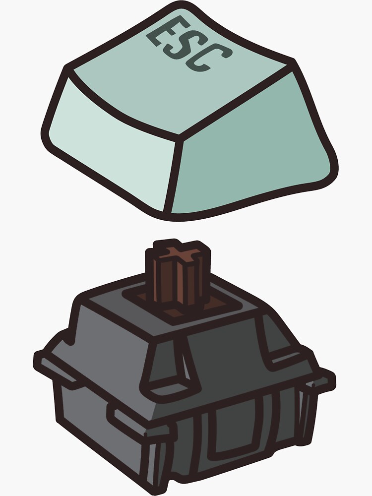 "Mechanical Keyboard Tactile Key Switch" Sticker for Sale by sheepart