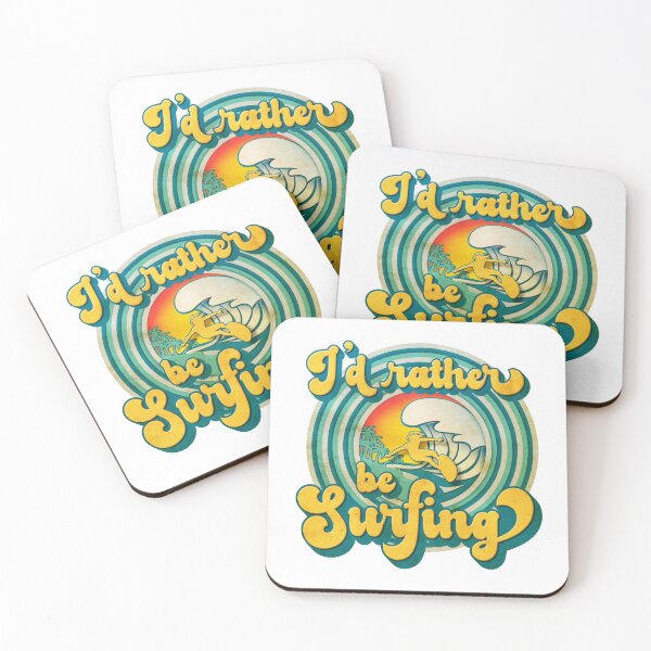 Item preview, Rather be Surfing, Retro Style Summer Time Life Quotes designed and sold by etoide.