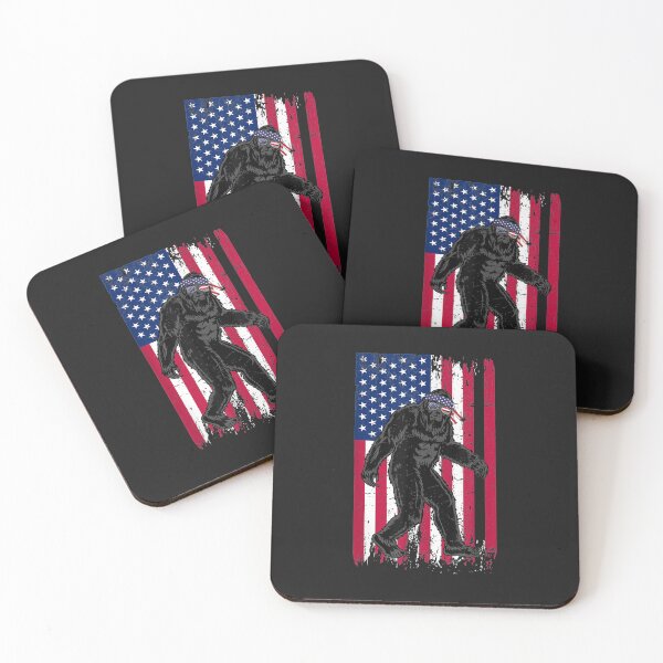 Item preview, Vintage Bigfoot American Flag Art 4th of July Party designed and sold by sara4ly.